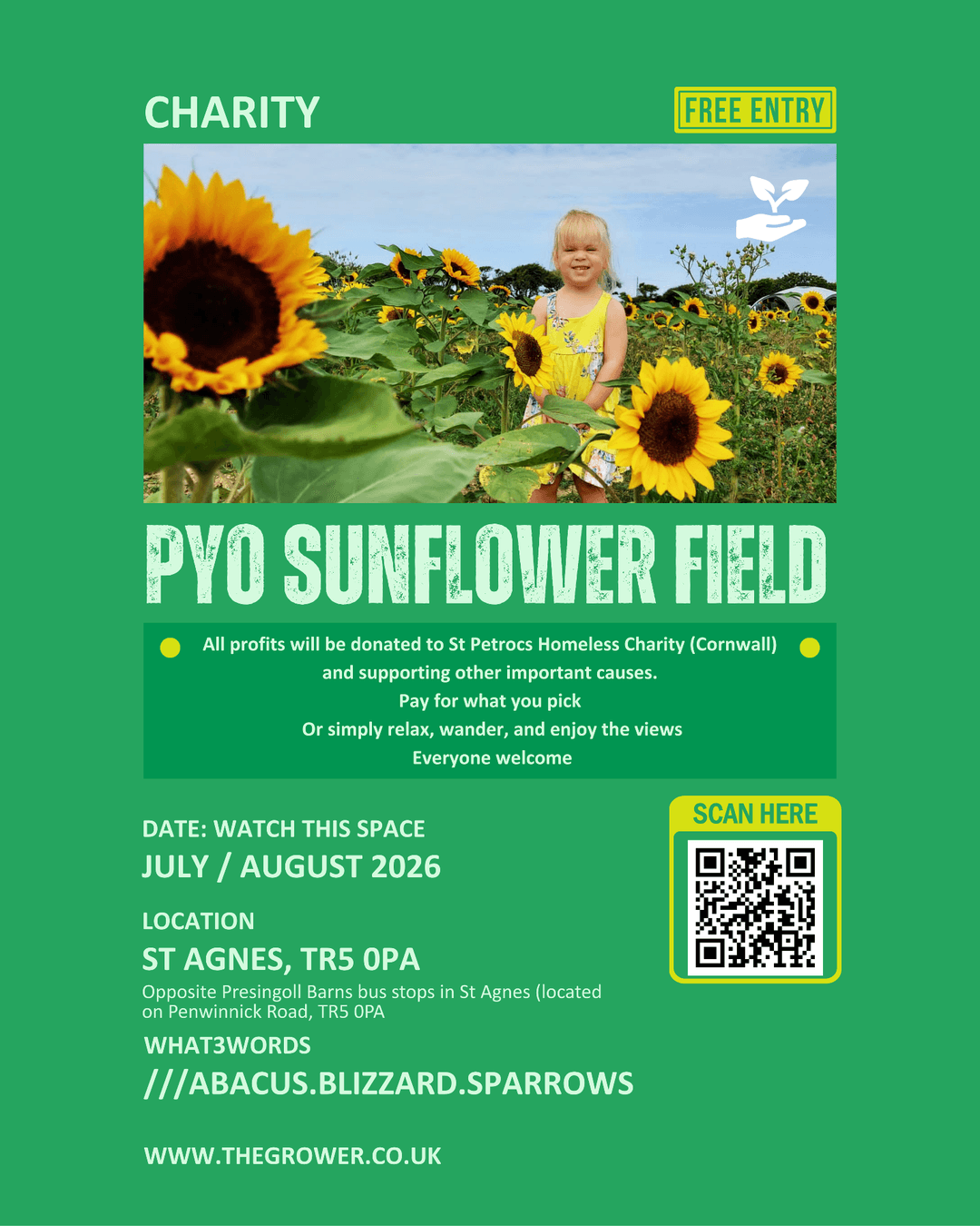 Poster for PYO SUNFLOWER FIELD
